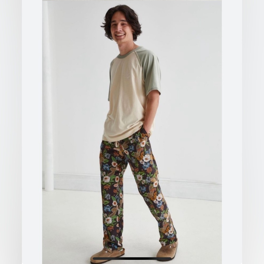 BDG/Urban Outfitters Floral Print Woven Lounge Men's Pants